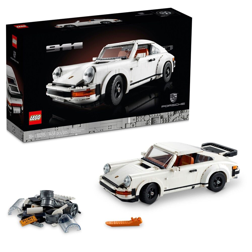 3528 Icons Porsche 911 10295 Building Set, Collectible Turbo Targa, 2in1